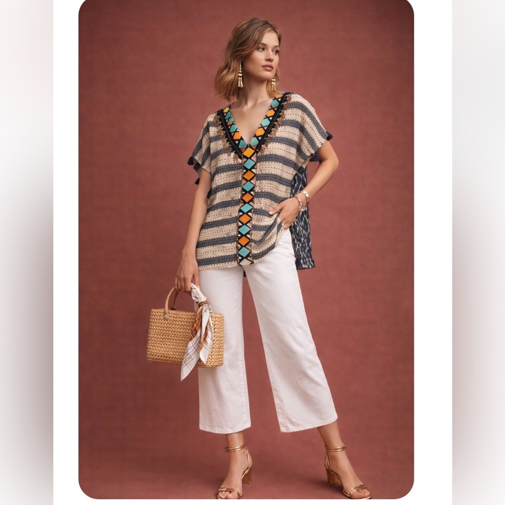 Anthropologie Floreat kaftan top